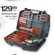 Gourmet Braai Set In Case 18 Piece-Per Set 