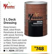 Woodoc 5Ltr Deck Dressing