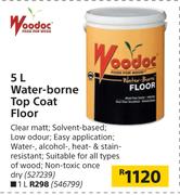 Woodoc 5Ltr Water Borne Top Coat Floor