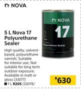Nova 5Ltr Nova 17 Polyurethane Sealer