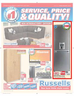 Russells : Service, Price & Quality (21 Jun - 21 Jul), page 1