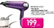 Remington Hair Dryer With Retractable Cord D-5800