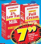 Ritebrand Long Life Milk Assorted-1L-Each
