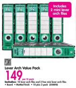 Lever Arch Value Pack-Per 12 Pack