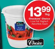 Checkers Choice Low Fat Yoghurt Assorted-1kg Each