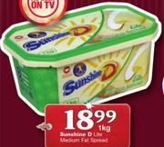 Sunshine D Lite Medium Fat Spread-1Kg