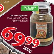 Douwe Egberts Pure Instant Coffee-200gm Each