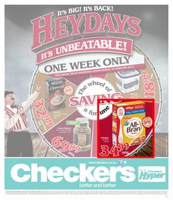Checkers Gauteng : Heydays Specials (10 Feb - 16 Feb 2014), page 1