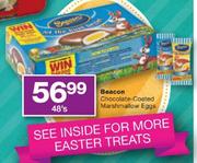 Beacon-Chocolate-Coated Marshmallow Eggs-48's