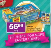 Beacon Chocolate-Coated Marshmallow Eggs - 48's