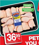Fresh Choice Fresh Chicken 8 Drumsticks & 8 Thighs-Per Kg