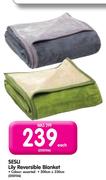 Sesli Lily Reversible Blanket 200x230Cm-Each