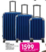 Metalix 3 Piece Trolley Set