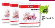Aro Toilet Paper 2 Ply-3 x 9's