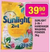 Sunlight 2-In-1 Handwash Washing Powder-2kg Each