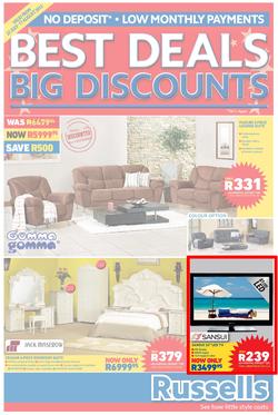 Russells : Best Deals Big Discounts (22 Jul - 17 Aug 2013), page 1