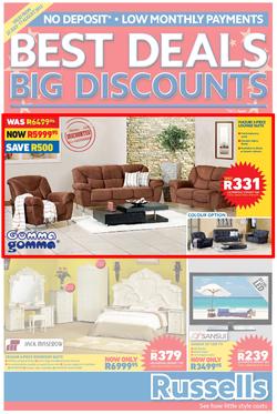 Russells : Best Deals Big Discounts (22 Jul - 17 Aug 2013), page 1