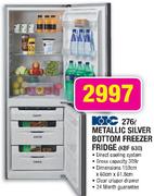 KIC 276ltr Metallic Silver Bottom Freezer Fridge(KBF 630)