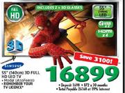 Samsung 55"(140cm) 3D Full HD LED TV(UA55F6800)