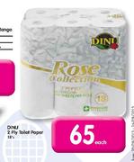 Dinu 2 Ply Toilet Paper-18's Pack Each