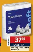 PnP 2 Ply Toilet Tissue Assorted-9's