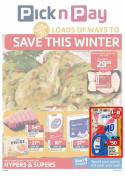 Pick N Pay Gauteng : Loads of Ways To Save This Winter (23 Jul - 4 Aug 2013), page 1