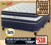 Serta Deluxe Plush 152cm Pillow Top Bed Set