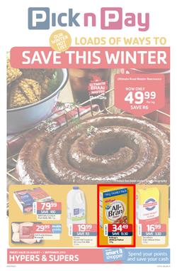 Pick N Pay Gauteng : Loads Of Ways To Save This Winter (20 Aug - 1 Sep 2013), page 1
