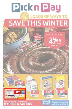 Pick N Pay Eastern Cape : Loads Of Ways To Save This Winter (20 Aug - 1 Sep 2013), page 1