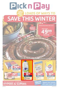 Pick N Pay KZN : Loads Of Ways To Save This Winter (20 Aug - 1 Sep 2013), page 1