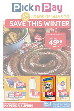 Pick N Pay Western Cape : Loads Of Ways To Save This Winter (20 Aug - 1 Sep 2013), page 1