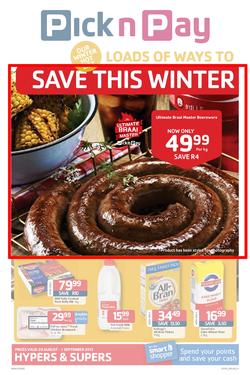 Pick N Pay Western Cape : Loads Of Ways To Save This Winter (20 Aug - 1 Sep 2013), page 1