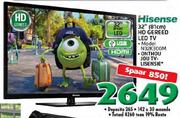 Hisense 32"(81cm) HD Gereed LED TV(N32K300M)