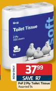 PnP 2-Ply Toilet Tissue Assorted - 9's