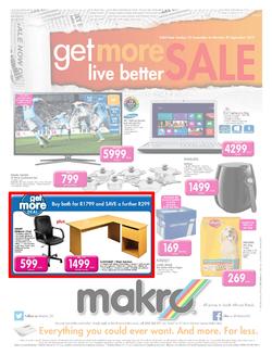 Makro : Get More Live Better Sale (22 Sep - 30 Sep 2013), page 1