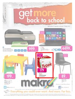 Makro : Get More Back To School (22 Sep - 7 Oct 2013), page 1