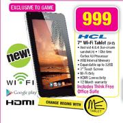 HCL 7" Wi-Fi Tablet(U-2)