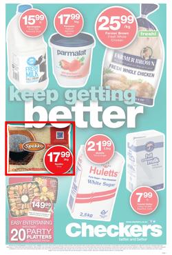Checkers Eastern Cape : Keep Getting Better (21 Oct - 3 Nov 2013), page 1