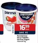 Parmalat Low Fat Or Fabulite Fat Free Yoghurt Assorted-1kg Each