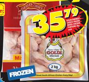 Goldi/Farmer's Choice Frozen Mixed Chicken Portions-2kg Each