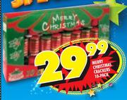 Merry Christmas Crackers-10 Pack