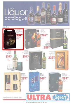 Ultra Liquors : The Liquor Catalogue (25 Oct - 31 Dec 2013), page 1