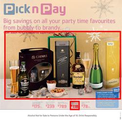 Pick N Pay : Wine & Liquor (11 Nov - 29 Dec 2013), page 1