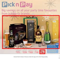 Pick N Pay : Wine & Liquor (11 Nov - 29 Dec 2013), page 1