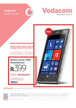 Vodacom : Summer Collection (7 Nov - 6 Dec 2013), page 1