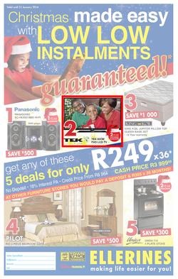 Ellerines : Christmas Made Easy With Low Low Instalments Guaranteed! (Valid until 23 Jan 2014), page 1