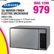 Samsung 32ltr Mirror Finish Electric Microwave-MEO113M