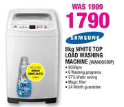 Samsung 8kg White Top Load Washing Machine-WA80G5DIP