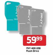 PNY 4GB USB Flash Drive-Each