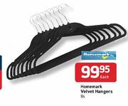 Homemark Velvet Hangers-Each